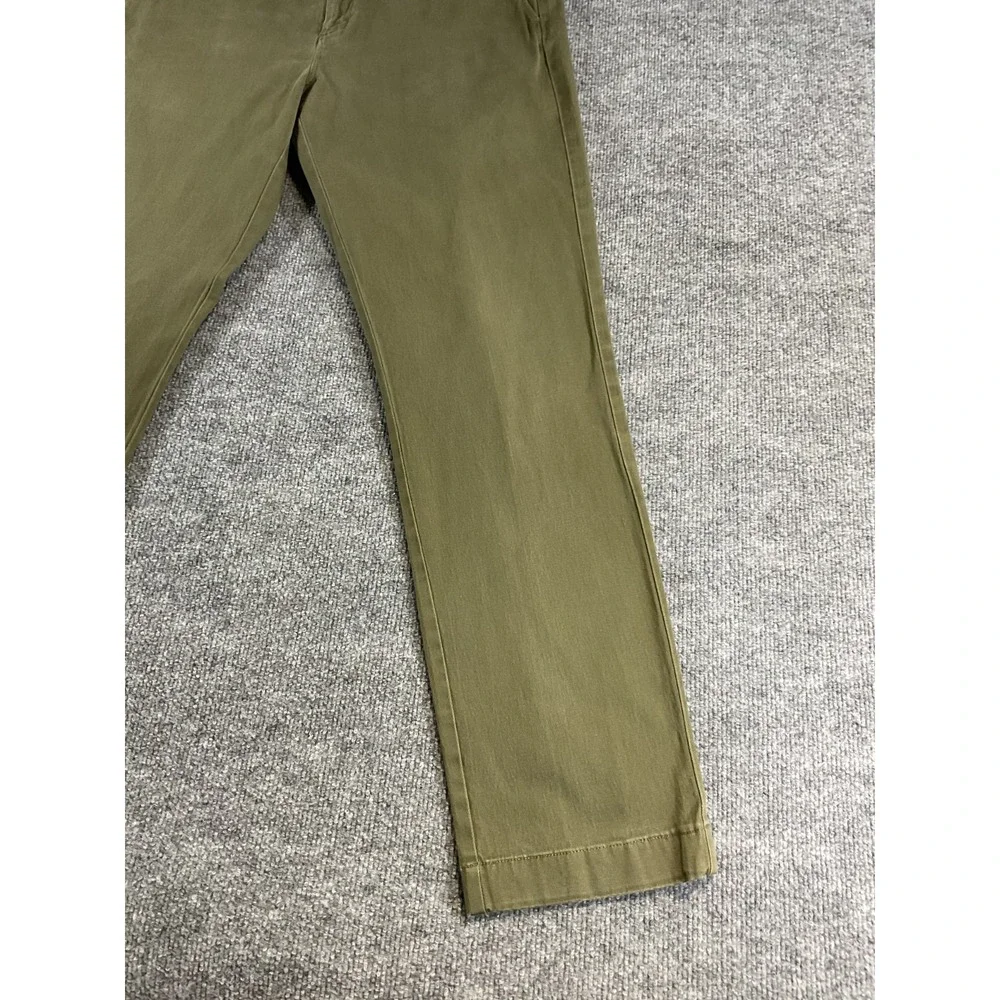 J.Crew 770 Straight Men's 34x32 Stretch Chino Pants Olive Green Casual Preppy